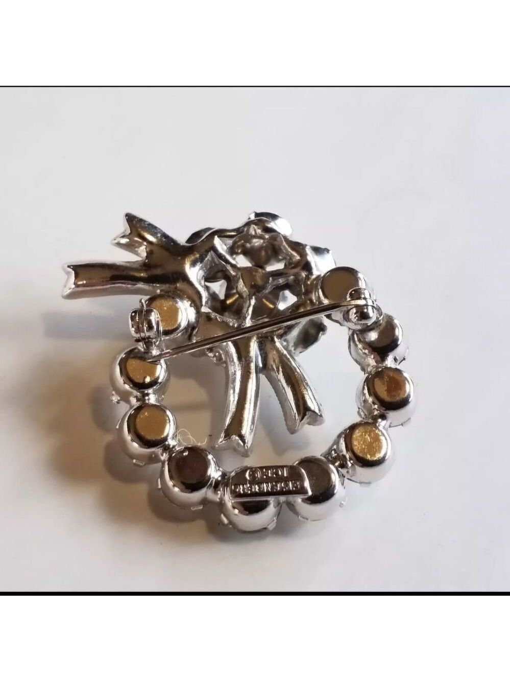 Vintage Eisenberg Ice Brooch Crystal Fashion Brooch 1940-50's - Picture 8 of 10